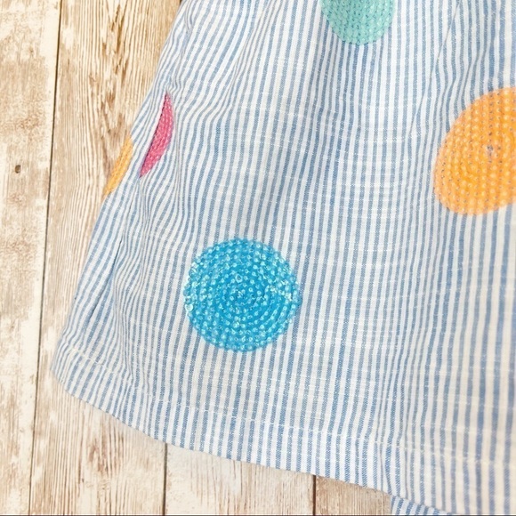 Cat & Jack Striped Multicolor Sequin Dotted Skirt Size Medium Girls - Picture 5 of 10
